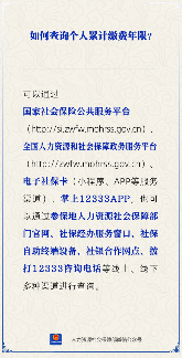 个人累计缴费年限查询方法及渠道详解(图1)