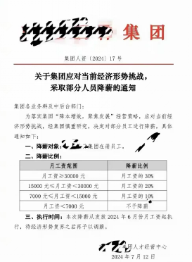 软件公司业绩亏损后实施降薪方案 中高层降薪比例达30%(图1) 软件公司业绩亏损后实施降薪方案 中高层降薪比例达30%(图1)