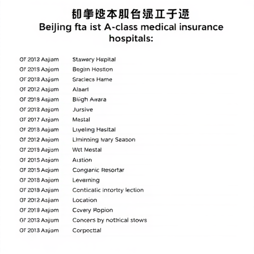 北京医保A类定点医院名单与变更流程(图3)