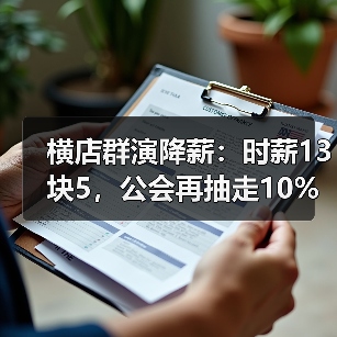 横店群演降薪：时薪13块5，公会再抽走10%（图1）