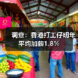 调查:香港打工仔明年平均加薪1.8%(图1) 调查:香港打工仔明年平均加薪1.8%(图1)