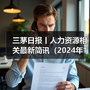三茅日报丨人力资源相关最新简讯(2024年11月19日)(图3) 三茅日报丨人力资源相关最新简讯(2024年11月19日)(图3)