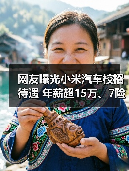 网友曝光小米汽车校招待遇 年薪超15万、7险一金（图2）