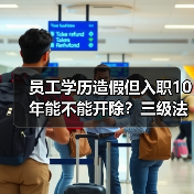 员工学历造假但入职10年能不能开除？三级法院分歧好大！（图2）