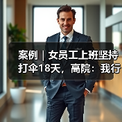 案例｜女员工上班坚持打伞18天，高院：我行我素，构成严重违纪（图1）