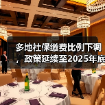 多地社保缴费比例下调，政策延续至2025年底（图1）