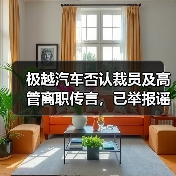极越汽车否认裁员及高管离职传言，已举报谣言（图1）