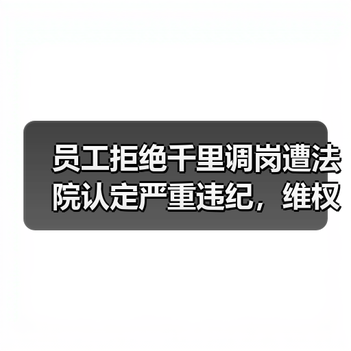 员工拒绝千里调岗遭法院认定严重违纪,维权关键在哪?(图4) 员工拒绝千里调岗遭法院认定严重违纪,维权关键在哪?(图4)