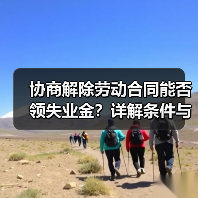 协商解除劳动合同能否领失业金?详解条件与流程(图4) 协商解除劳动合同能否领失业金?详解条件与流程(图4)