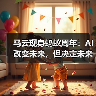 马云现身蚂蚁周年：AI改变未来，但决定未来靠人（图4）