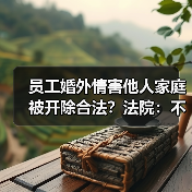 员工婚外情害他人家庭被开除合法?法院:不违法(图2) 员工婚外情害他人家庭被开除合法?法院:不违法(图2)