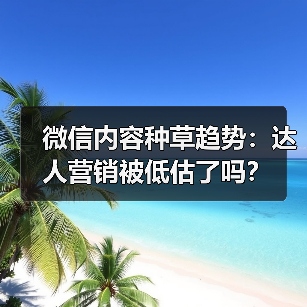 微信内容种草趋势：达人营销被低估了吗？（图2）