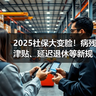 2025社保大变脸!病残津贴、延迟退休等新规全解读(图1) 2025社保大变脸!病残津贴、延迟退休等新规全解读(图1)