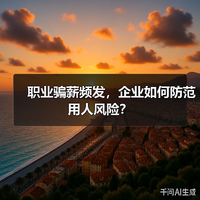 职业骗薪频发,企业如何防范用人风险?(图4) 职业骗薪频发,企业如何防范用人风险?(图4)