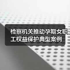 检察机关推动孕期女职工权益保护典型案例(图4) 检察机关推动孕期女职工权益保护典型案例(图4)