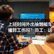 上班时间外出抽烟被车撞算工伤吗?员工:这是生理需要!(图1) 上班时间外出抽烟被车撞算工伤吗?员工:这是生理需要!(图1)