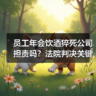 员工年会饮酒猝死公司担责吗?法院判决关键点解析(图3) 员工年会饮酒猝死公司担责吗?法院判决关键点解析(图3)