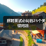 招聘面试必问的25个关键问题(图4) 招聘面试必问的25个关键问题(图4)