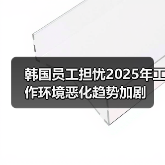 韩国员工担忧2025年工作环境恶化趋势加剧(图2) 韩国员工担忧2025年工作环境恶化趋势加剧(图2)