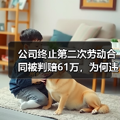 公司终止第二次劳动合同被判赔61万，为何违法？二审判决明确（图3）