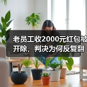 老员工收2000元红包被开除,判决为何反复翻转?(图2) 老员工收2000元红包被开除,判决为何反复翻转?(图2)