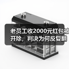 老员工收2000元红包被开除,判决为何反复翻转?(图4) 老员工收2000元红包被开除,判决为何反复翻转?(图4)