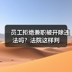 员工拒绝兼职被开除违法吗?法院这样判(图3) 员工拒绝兼职被开除违法吗?法院这样判(图3)