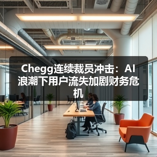 Chegg连续裁员冲击:AI浪潮下用户流失加剧财务危机(图1) Chegg连续裁员冲击:AI浪潮下用户流失加剧财务危机(图1)