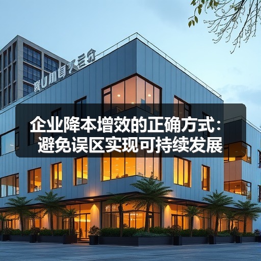企业降本增效的正确方式：避免误区实现可持续发展(图1)