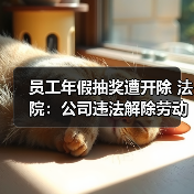 员工年假抽奖遭开除 法院：公司违法解除劳动合同（图2）
