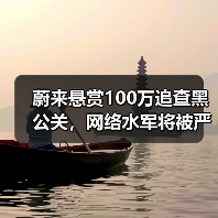 蔚来悬赏100万追查黑公关，网络水军将被严惩（图3）