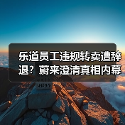 乐道员工违规转卖遭辞退？蔚来澄清真相内幕（图2）