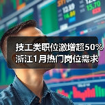 技工类职位激增超50% 浙江1月热门岗位需求全解析（图3）