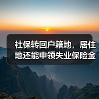 社保转回户籍地,居住地还能申领失业保险金吗?(图3) 社保转回户籍地,居住地还能申领失业保险金吗?(图3)