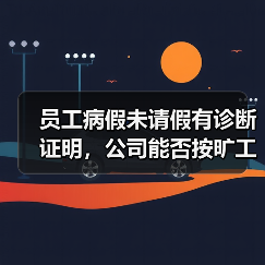 员工病假未请假有诊断证明,公司能否按旷工解除?(图4) 员工病假未请假有诊断证明,公司能否按旷工解除?(图4)