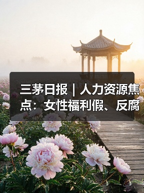 三茅日报|人力资源焦点:女性福利假、反腐通报及AI趋势(图3) 三茅日报|人力资源焦点:女性福利假、反腐通报及AI趋势(图3)
