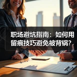 职场避坑指南：如何用留痕技巧避免被背锅？（图4）