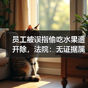 员工被误指偷吃水果遭开除,法院:无证据属侵权?(图4) 员工被误指偷吃水果遭开除,法院:无证据属侵权?(图4)