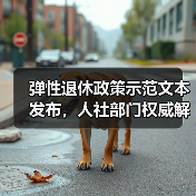 弹性退休政策示范文本发布，人社部门权威解读核心要点（图1）