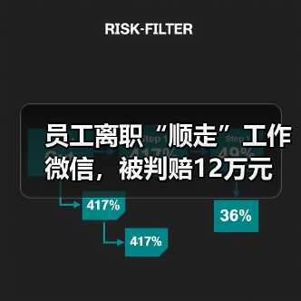 员工离职“顺走”工作微信，被判赔12万元（图3）