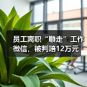 员工离职“顺走”工作微信，被判赔12万元（图4）