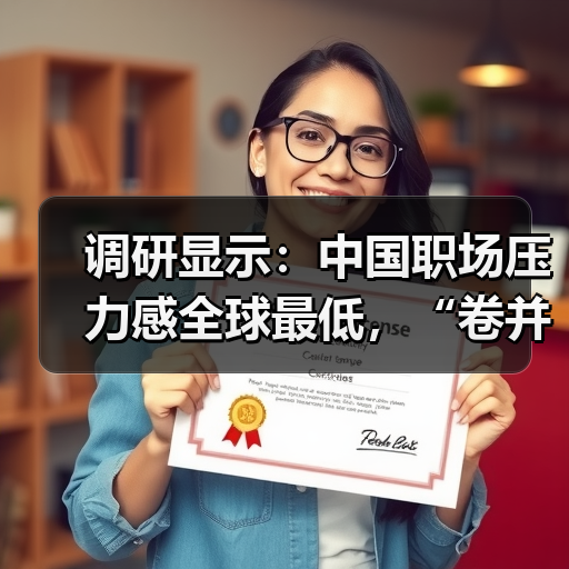 调研显示：中国职场压力感全球最低，“卷并快乐”人群比例最高（图1）