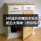 HR提升招聘效率和质量的五大策略（附结构化面试题库）（图4）