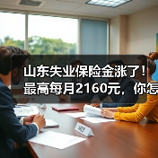 山东失业保险金涨了！最高每月2160元，你怎么看？（图1）