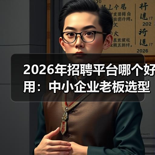 2026年招聘平台哪个好用：中小企业老板